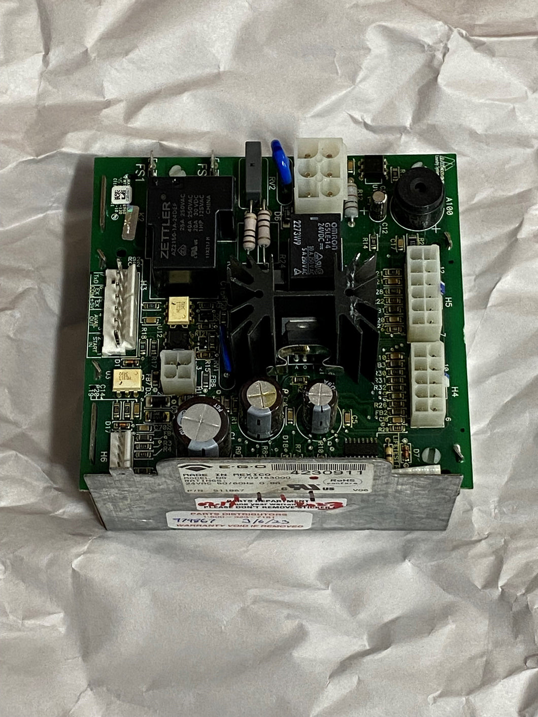 REBUILT MICROPROCESSOR 511867 REFURBISHED PRICE INCLUDES $375 CORE COST. $375 WILL BE REFUNDED WHEN CORE IS RETURNED