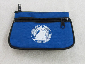 TWO ZIPPER LOGO COIN PURSE 41/2 X 3 CALL TO ORDER 800-323-7181