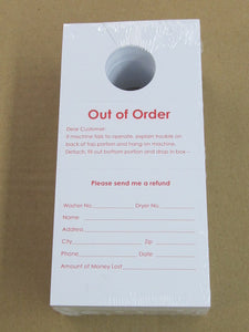 250 PACK OF OUT OF ORDER CARDS