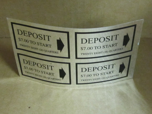 PRICE DECAL DEPOSIT $7.00 TO START