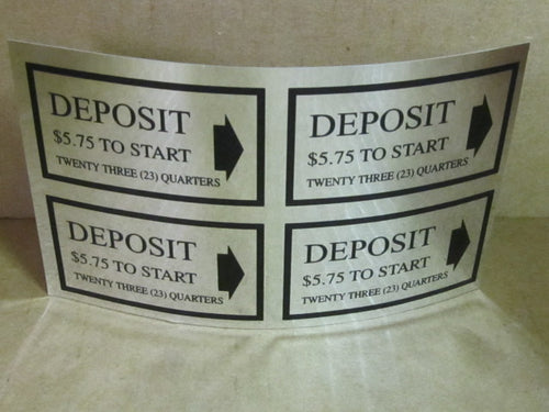 PRICE DECAL DEPOSIT $5.75 TO START