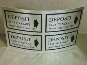 PRICE DECAL DEPOSIT $5.75 TO START