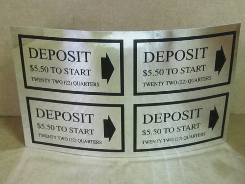 PRICE DECAL DEPOSIT $5.50 TO START