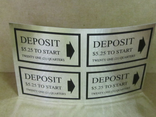 PRICE DECAL DEPOSIT $5.25 TO START