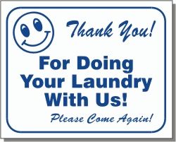 THANK YOU FOR DOING YOUR LAUNDRY 10x12