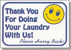 THANK YOU FOR DOING YOUR LAUNDRY?12x16