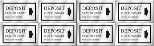 PRICE DECAL DEPOSIT $1.25 TO START