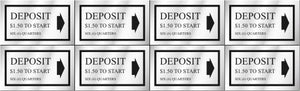 PRICE DECAL DEPOSIT $1.50 TO START