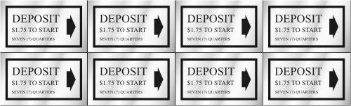 PRICE DECAL DEPOSIT $1.75 TO START