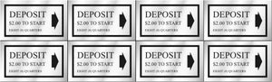 PRICE DECAL DEPOSIT $2.00 TO START