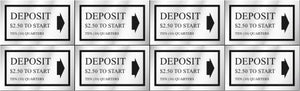 PRICE DECAL DEPOSIT $2.50 TO START