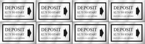 PRICE DECAL DEPOSIT $2.75 TO START