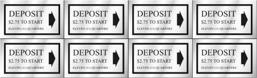 PRICE DECAL DEPOSIT $2.75 TO START