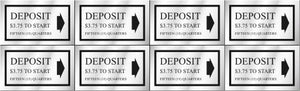 PRICE DECAL DEPOSIT $3.75 TO START