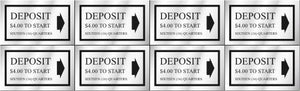PRICE DECAL DEPOSIT $4.00 TO START