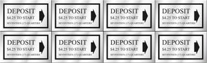 PRICE DECAL DEPOSIT $4.25 TO START