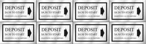 PRICE DECAL DEPOSIT $4.50 TO START