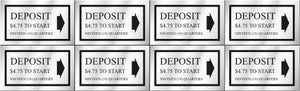 PRICE DECAL DEPOSIT $4.75 TO START